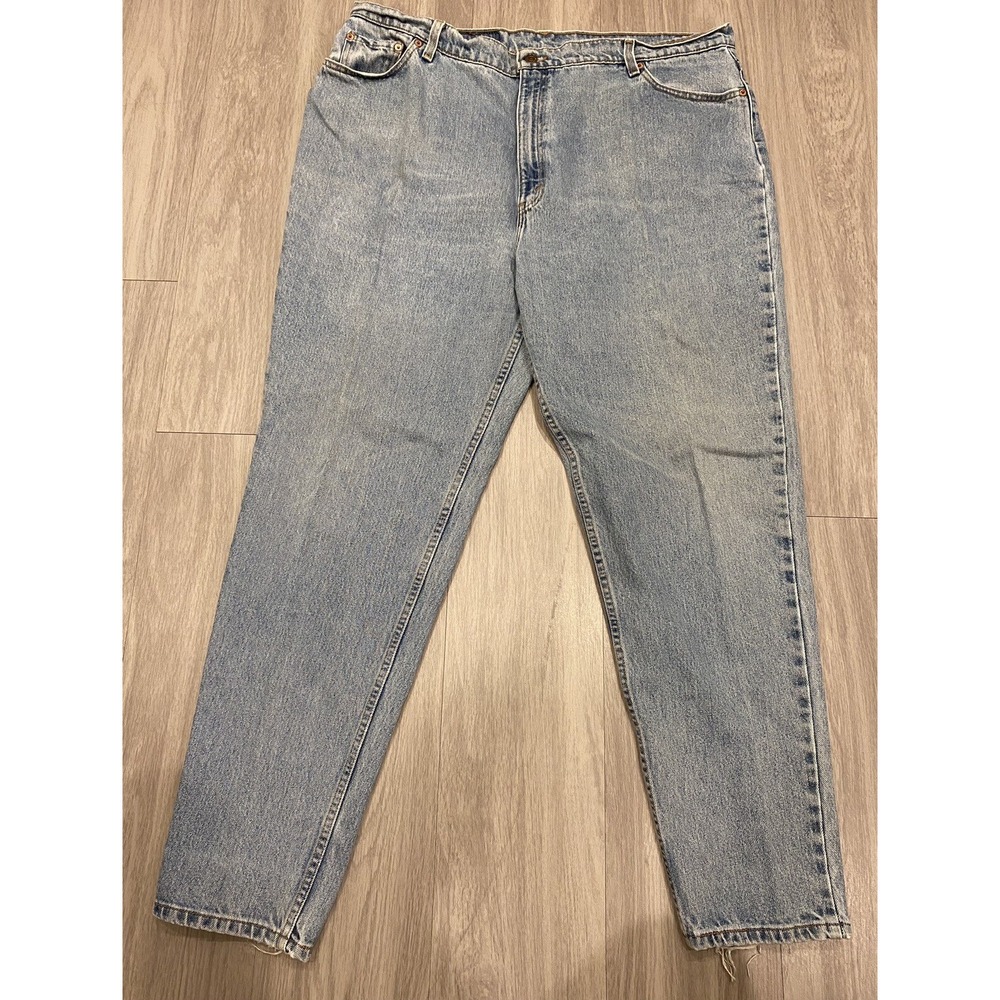 Vintage Levis 522‎ Jeans Womens Made In USA Tapered Fit Tapered Leg Size 24 Long